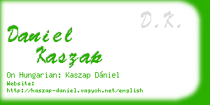 daniel kaszap business card